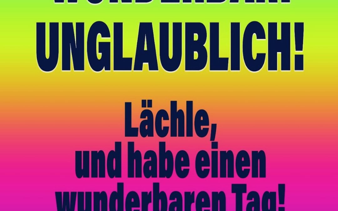 Und weiter geht’s!