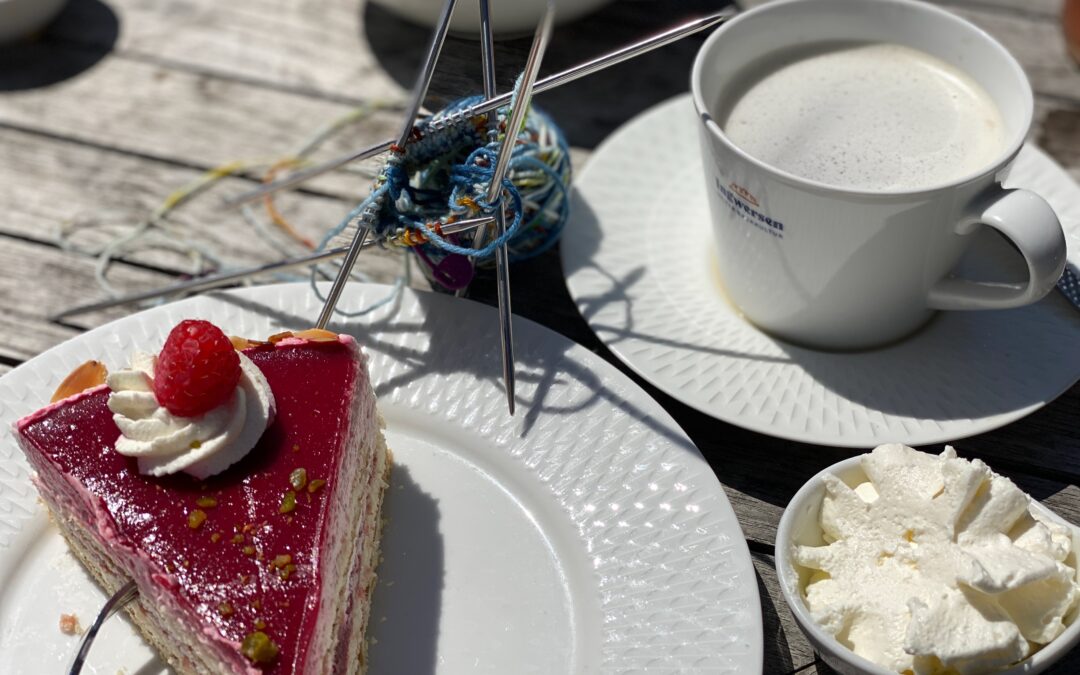 Bei Kuchen oder Gebäck